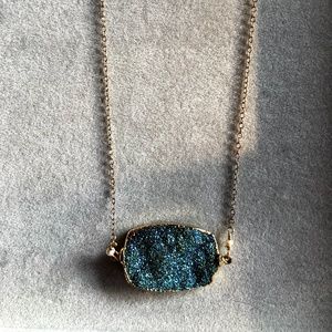 Anthropologie Dara Ettinger Druzy Pendant Necklace